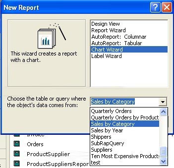 Charts In Access 2003