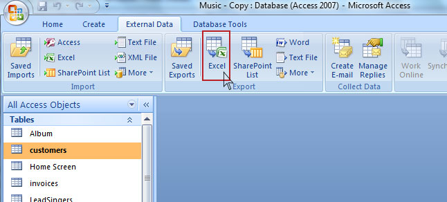 access export subdatasheet to excel access export subdatasheet to excel