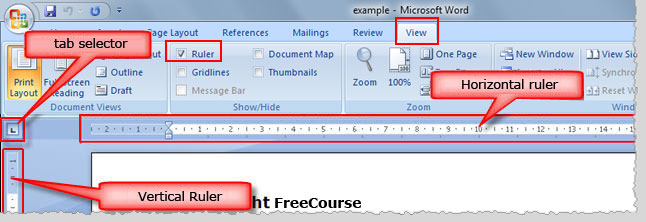 how to set tabs in word 10