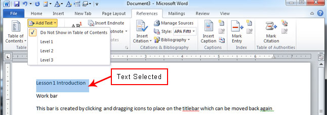 manual table of contents word 2010 manual table of contents word 2010