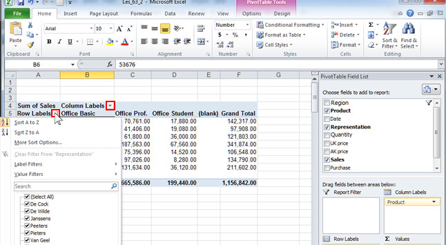 Lesson 63: "Pivot Tables" (10) - Swotster